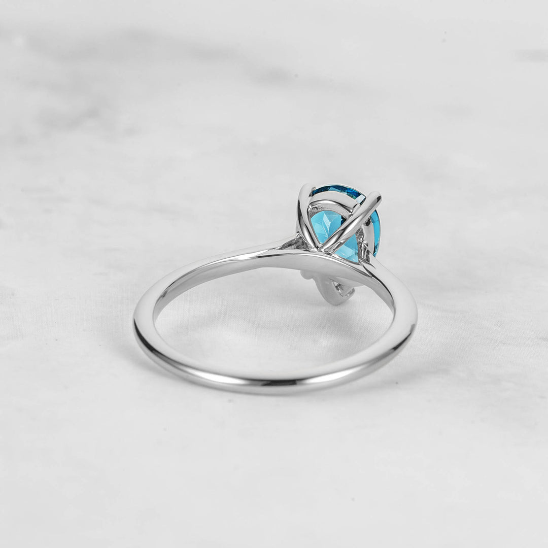 Pretti Pear Sapphire Engagement Ring