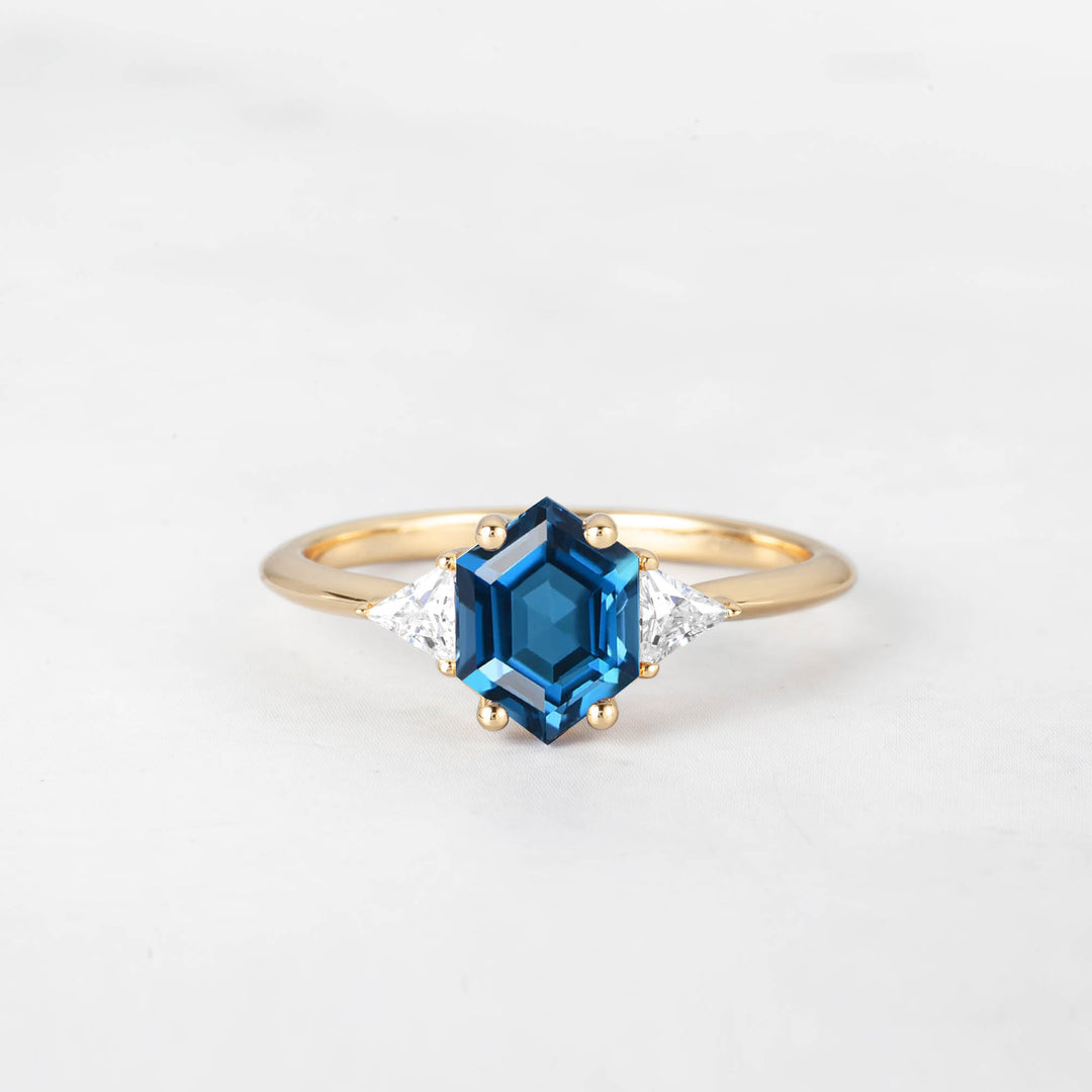 Symmar Hexagon Topaz Ring