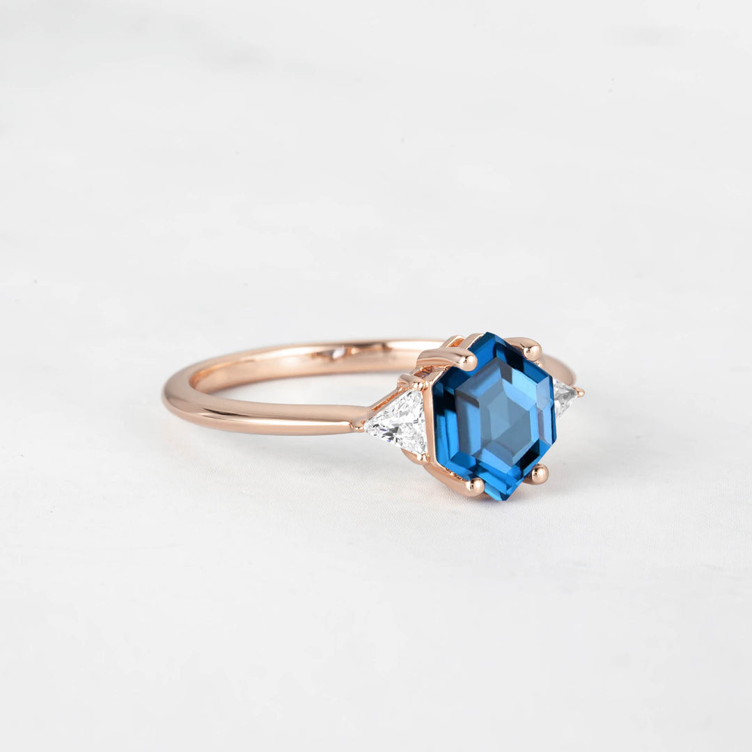 Symmar Hexagon Topaz Ring