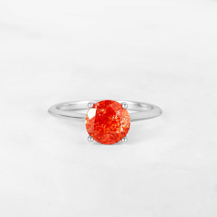 Pretti Round Sunstone Ring