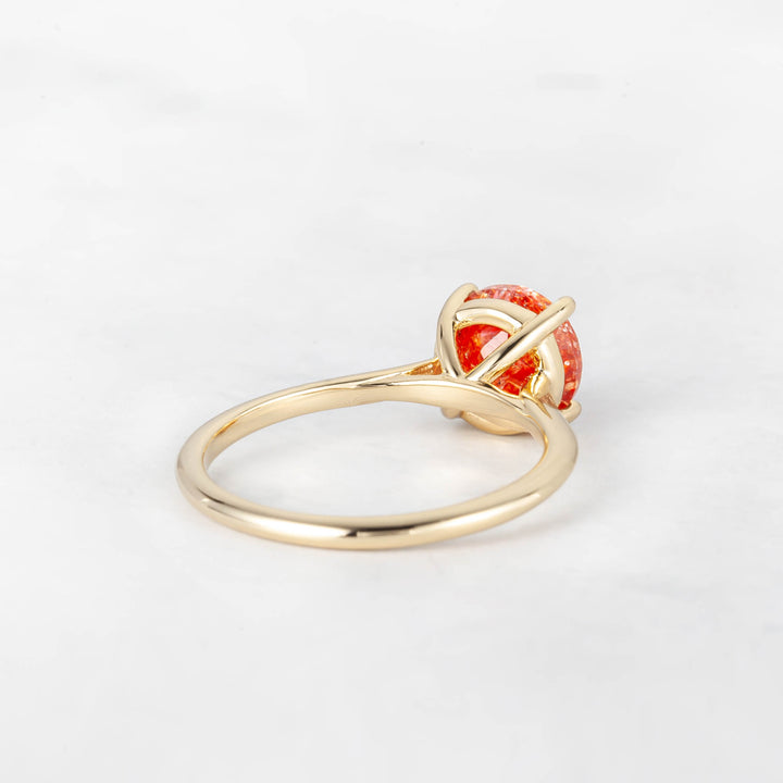 Pretti Round Sunstone Ring