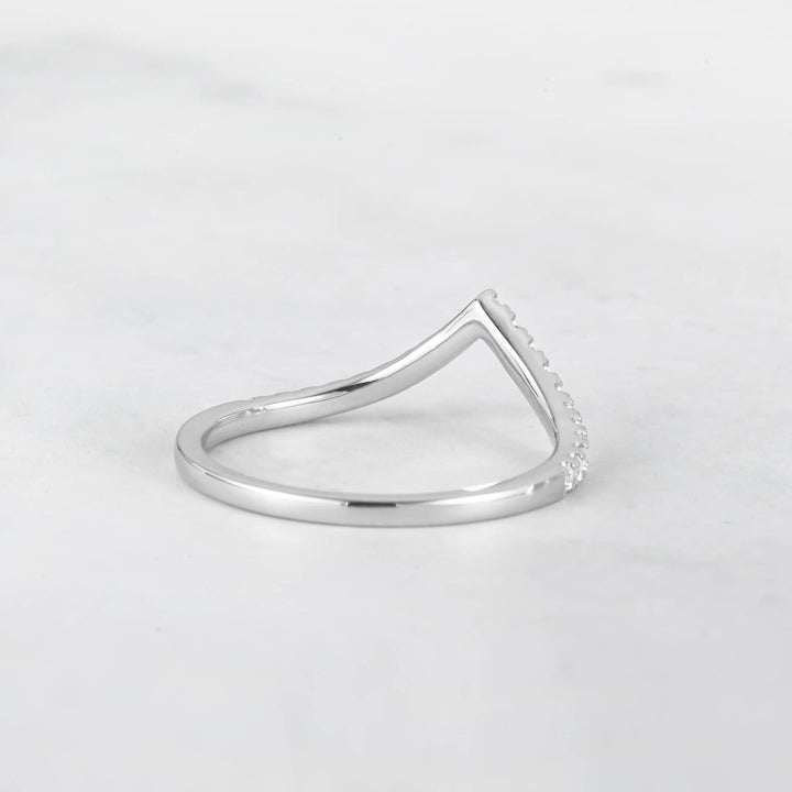 Vira V-band Diamond Wedding Ring