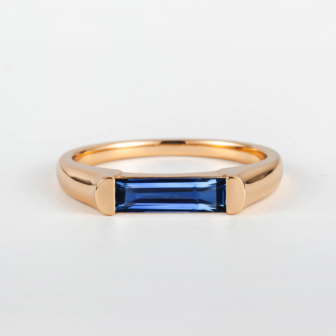 Satra Baguette Sapphire Ring