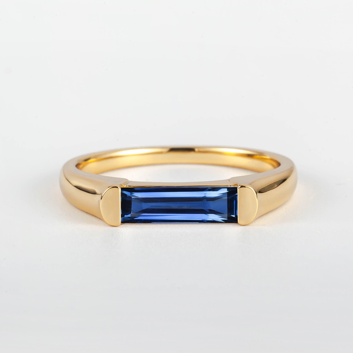 Satra Baguette Sapphire Ring