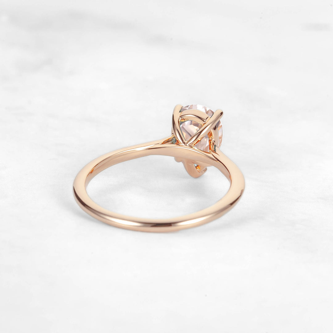 Pretti Pear Morganite Engagement Ring