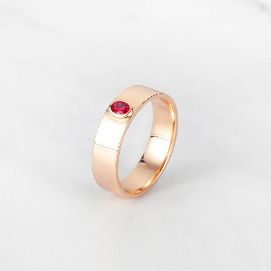 Satra Oval Ruby Engagement Ring